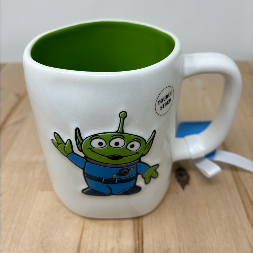 Rae Dunn PREPARE TO BE CHOSEN Mug Double Sided with Green Interior Disney New